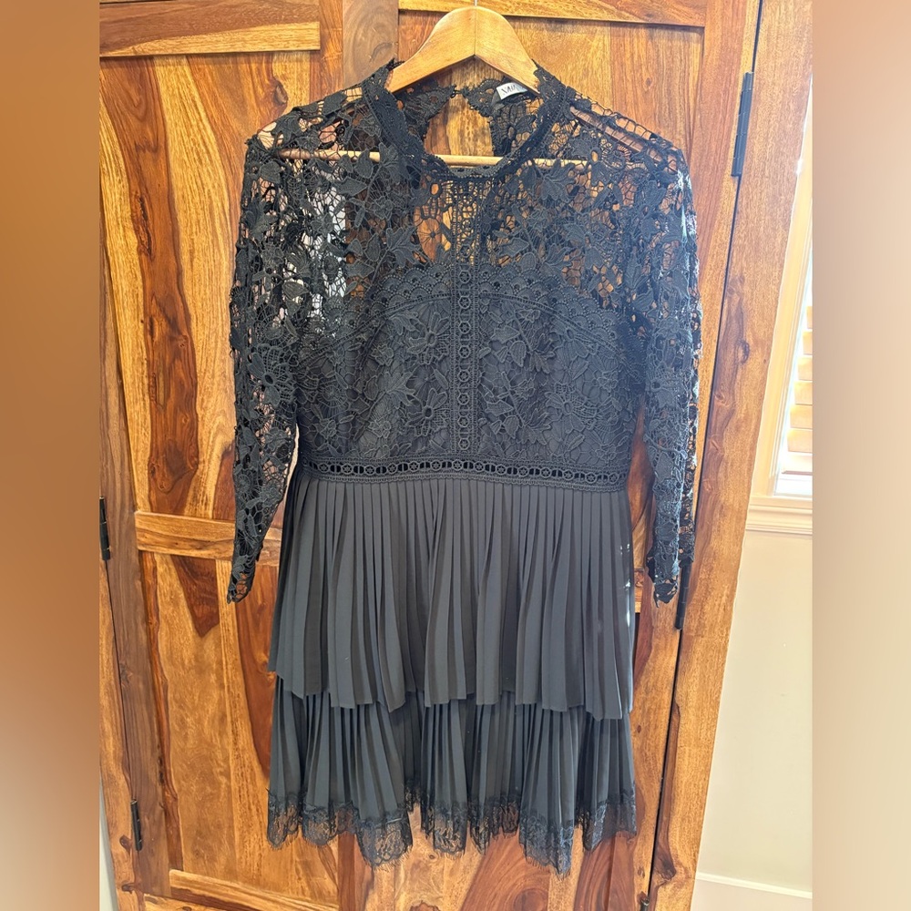 Black lace dress